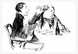 Mh 16 Daumier D047 À Table A - Laissez Moi Donc Tranquille, Bah! Bah! Est-ce Qu'on