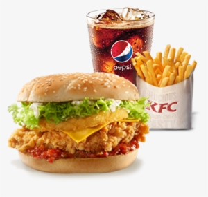 Zinger Tower Burger Meal - Burger Kfc Png