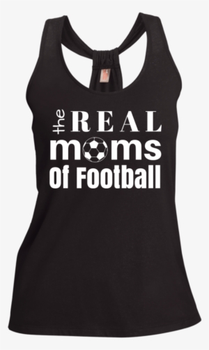 Real Football Moms Ladies' Loop Back Tank - Ladies Shimmer Loop Back Tank