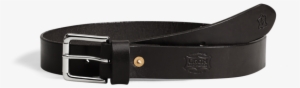 Orox Black Leather Belt Nickel Buckle - Belt