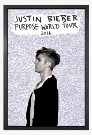 Justin Bieber Purpose Tour Framed Maxi Poster - Justin Bieber Purpose Tour Poster 61x91.5cm