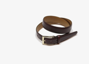 Argentine Burgundy Leather Belt - Buckle