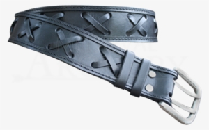 Crossed Leather Belt