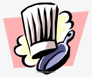 Chef's Hat With Frying Pan Royalty Free Vector Clip - Chef Toque