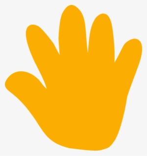 Yellow Hand Print Hand Print Orange Free Vector Graphic - Stock.xchng