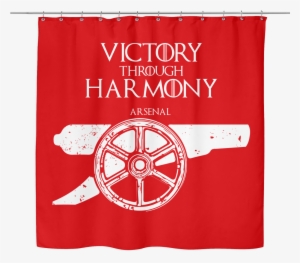 Game Of Thrones House Arsenal Fc Shower Curtain - Arsenal Forever