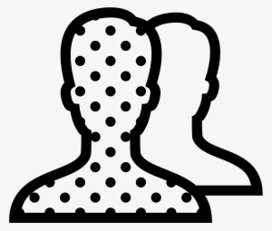 This Is A Picture Of The Silhouette Of A Man's Chest - Icon