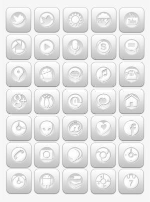 White Icon Pack - Number