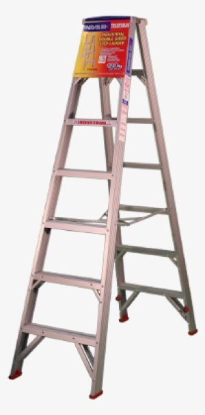 additional tradesman ladders - indalex double sided aluminium 7 step ladder 2.1m