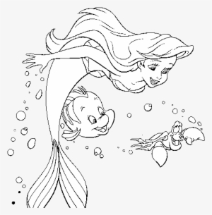 walt disney coloring pages flounder sebastian - little mermaid coloring pages ariel and sebastian