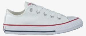 White Converse Sneakers Ctas Ox Kids Number - Converse Din Piele Albi