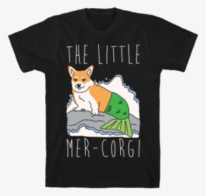 The Little Mer Corgi Parody White Print Mens T Shirt - Bisexual Shirts