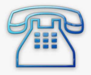Mobile Phone Icon Png Blue Informatik - Telephone Symbol