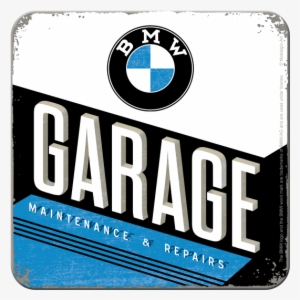 Nostalgic Art Metal Coaster Bmw Garage Retro Logo - Nostalgic-art 46145 Metal Coaster Bmw Garage