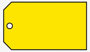 Brady Material Control Tag Blank Yellow - Sign