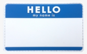 Blank Hello Name Tags - Blank Name Tag Png