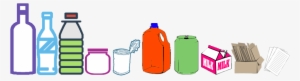 Curbside Recycling - Plastic Recycling Clip Art