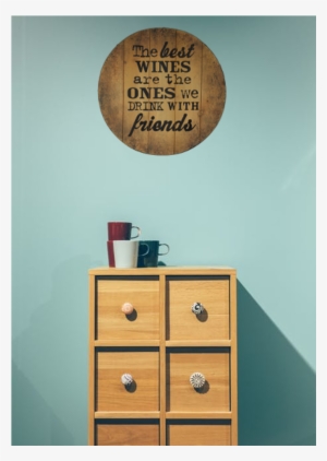 A Great Addition To Any Wall In The Home - Stargazer Originals Wine Friends Round Wall Décor