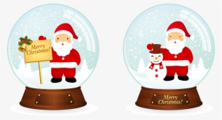 Free Vector Vector Santa Christmas Snowballs - Christmas Vector Santa