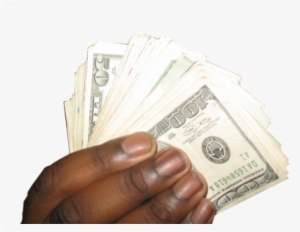 black hands holding money