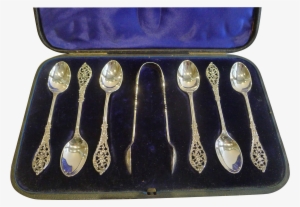 Magnificent Set English Sterling Silver Spoons By William - Wooden Spoon