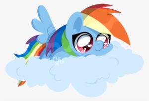 Musicfirewind, Chibi, Cloud, Cute, Heart Eyes, Paint - Rainbow Dash My Little Pony Cute