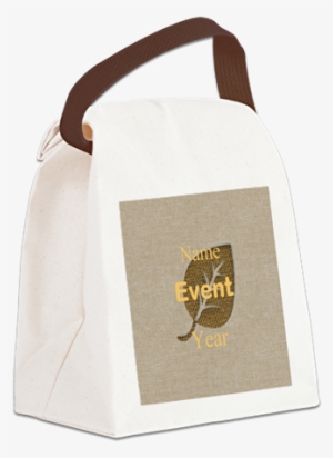 Chic Glam Gold Leaf Canvas Lunch Bag - Lunch Boxes & Totes