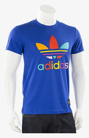 Adidas Originals Supercolor Trefoil T Shirt Bold Blue - Adidas