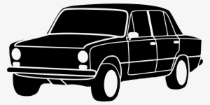 Vintage Black And White Car Image Royalty Free Library - Car Icons White Png