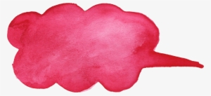 Watercolor Bubbles Transparent - Pink Watercolor Speech Bubble