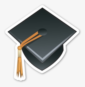 **this Sticker Is The Large 2 Inch Version That Sells - Emoji Graduation Cap