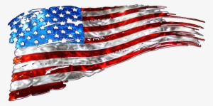 Tattered American Flag Png Picture Transparent Library - Transparent Usa Flag Png