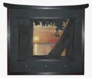 Watercolor Painting Of A Tropical Sunset In Fiji, Brilliant - Watercolor Painting