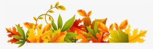 Transparent Autumn Border Png Clipartu200b Gallery - Transparent Background Fall Leaves Png