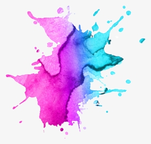 Watercolor Paint Splatter Png Image Royalty Free Stock - Pink And Purple Splatter