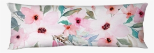 Watercolor Floral Template For Wedding Cards, Invitations, - Cushion