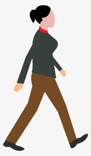 Woman Walking Vector Png
