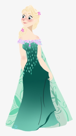 Elsa Anna Rapunzel Olaf Princess Jasmine - Elsa Frozen Fever Art