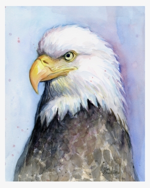 Click And Drag To Re-position The Image, If Desired - Eagle Watercolor