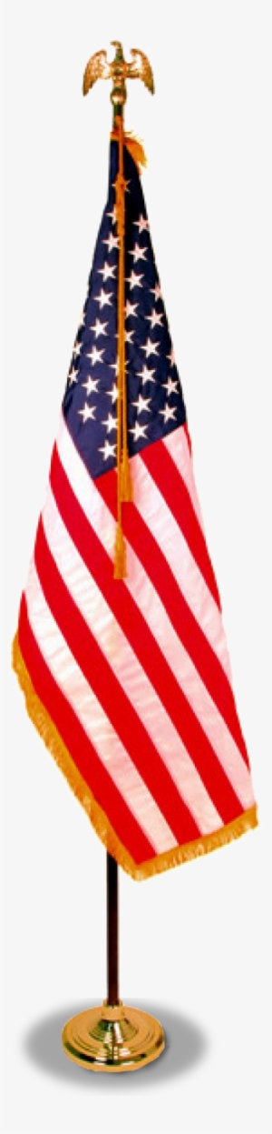 American Flag With Pole - American Flag Stand Png