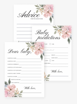 Watercolor Floral Baby Shower Games Printable By Littlesizzle - Paper
