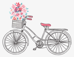 Clipart Freeuse Library Bicycle Flowers Basket Summer - Mas Um Dia Se Inicia