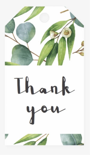 Editable Green Favor Tags With Watercolor Leaves By - Watercolor Painting
