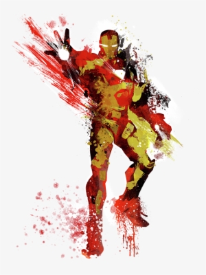 Bleed Area May Not Be Visible - Iron Man Abstract