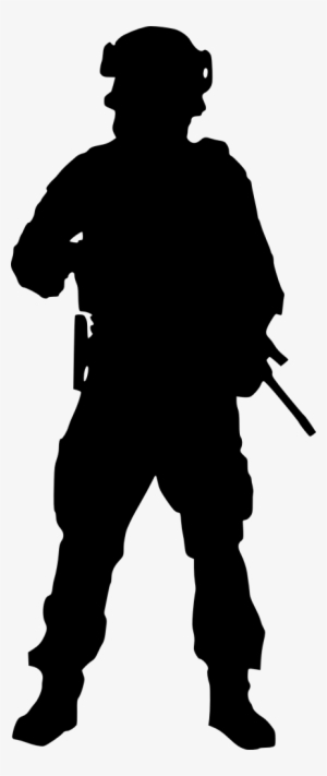Png File Size - Soldier Silhouette Transparent Background