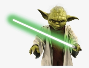 Yoda Lightsaber - Star Wars Yoda Png