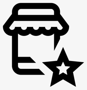 Mobile Shop Star Icon - Vector Graphics