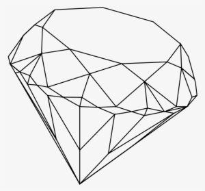 Diamond Line Diagram - Diamond Line Art