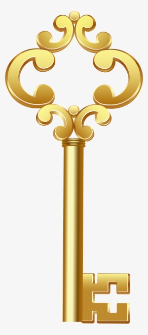 Gold Key Png Clip Art - Clip Art