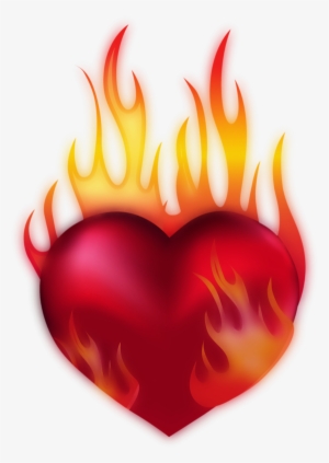 Coeur Tube Png I Pinterest Coeurtubepng - Burning Heart Png